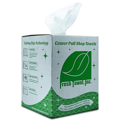 Fresh Towel Ultra Strong Center Pull Shop Towels, 300 Count, 9x12 Rags