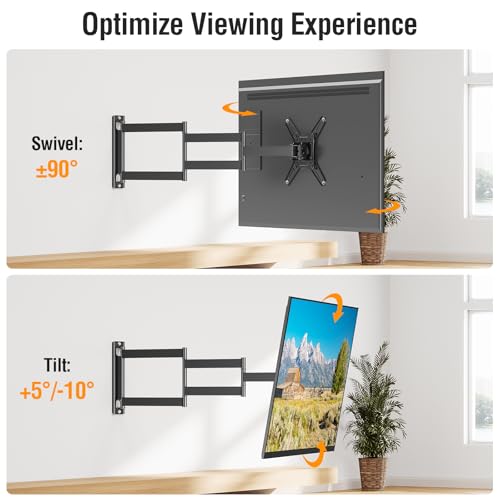 ELIVED 29.5in Long Arm TV Mount for 14-42" TVs Monitors, Max VESA 200x200 - size: 5 Arms: 29.5"
