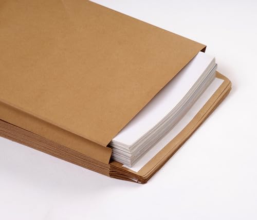9.4" x 13.2" Expandable Envelopes Large Kraft Envelopes - color: Kraft, size: 10