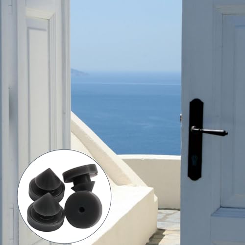 100 Pcs Dark Gery Rubber Door Silencer, 1/2 Inch Heavy Duty Anti Collision Silencer for Metal Frame, Noise Reduction Bumper Pads to Prevent Slamming