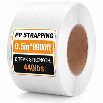 Amylove 1/2 in Strapping, 440 Lbs Heavy Duty Polypropylene Strapping Roll - size: 9900 ft