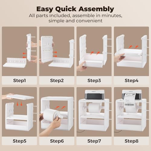 MUNBYN 4x6 Thermal Label Holder for Rolls and Fanfold Labels, ILH03