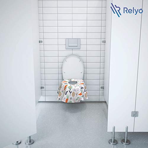 Relyo Disposable Toilet Seat Cover for Travel, Kids, 20 Pack, Bunny - color: Easter Bunny