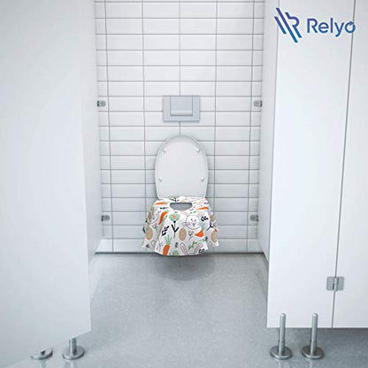 Relyo Disposable Toilet Seat Cover for Travel, Kids, 20 Pack, Bunny - color: Easter Bunny