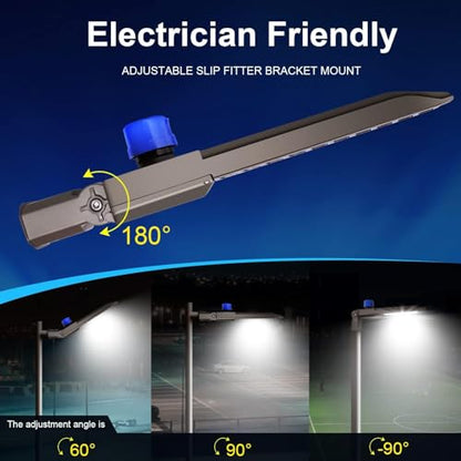 ledmo 300W LED Parking Lot Light with Dusk to Dawn Photocell 36000LM 5000K - size: Big/300/Slip Fitter