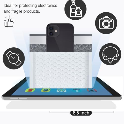 UCGOU Large Bubble Mailers 12x16" 25 Pack Usable Size 12x15" White Padded - color: White, size: 12x16" 25PC