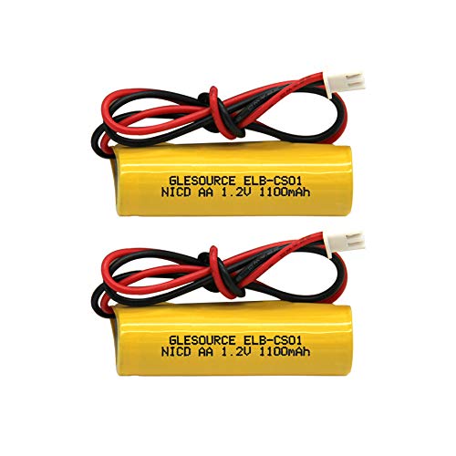 AA 1100mAh 1.2V Emergency Light Battery Compatile for ELB-CS01, EXR EL 122 C4T,Custom 332,Unitech OSA268(2 Pack) - color: 2 PCS 1100mAh