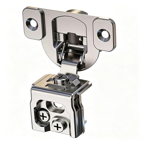 10 Pcs 1 1/2" Overlay Soft Close Cabinet Hinges 105° 3D Adjustable - size: 1-1/2"