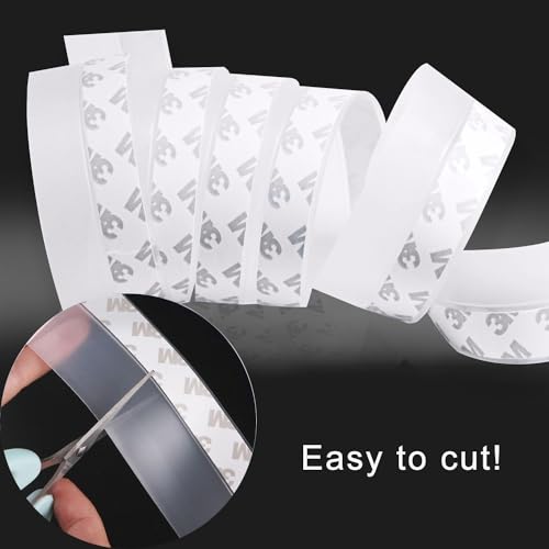 Silicone Clear Weather Stripping Door Seal, Silicone Seal Strip, Sliding Door Seal Weather Stripping, Door Draft Stopper for Side of Door, Self-Adhesive Insulation Tape for Gaps (35mm;26Ft) - size: 35mm;26Ft