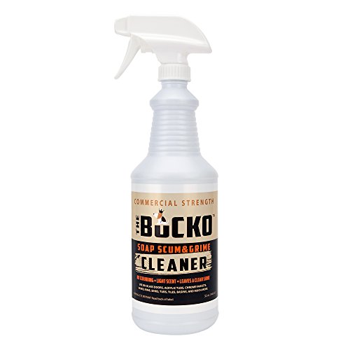 Soap Scum Remover and Grime Cleaner, Commercial Strength Bathroom Shower, Tub, Glass Cleaner, No Bleach, No Harsh Chemicals, 32 oz with Sprayer - style: 32oz + Sprayer