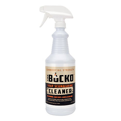 Soap Scum Remover and Grime Cleaner, Commercial Strength Bathroom Shower, Tub, Glass Cleaner, No Bleach, No Harsh Chemicals, 32 oz with Sprayer - style: 32oz + Sprayer