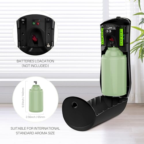 6 PACK Automatic Air Freshener Spray Dispenser Free Standing Wall Mounted for Homes, Bedrooms, Bathrooms, Offices, Hotels
