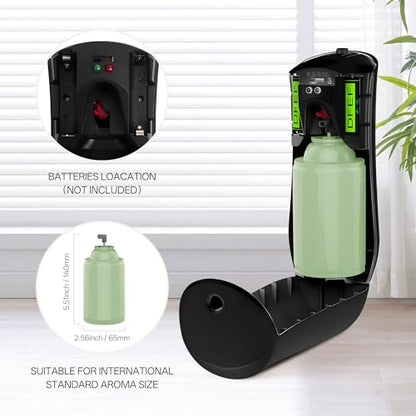 6 PACK Automatic Air Freshener Spray Dispenser Free Standing Wall Mounted for Homes, Bedrooms, Bathrooms, Offices, Hotels