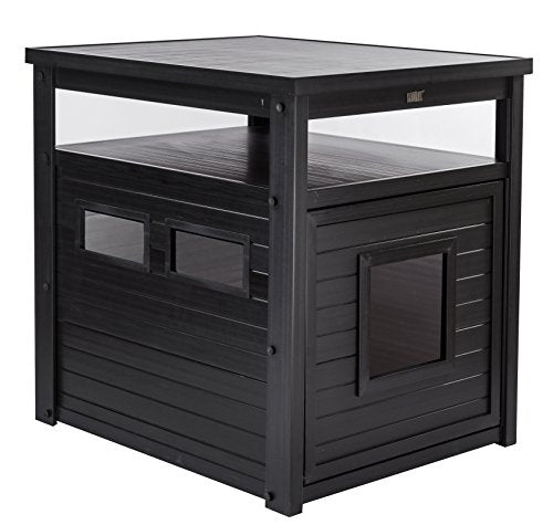 New Age Pet® ECOFLEX® Litter Loo® Enclosure, Jumbo, Black - color: Black, size: Jumbo