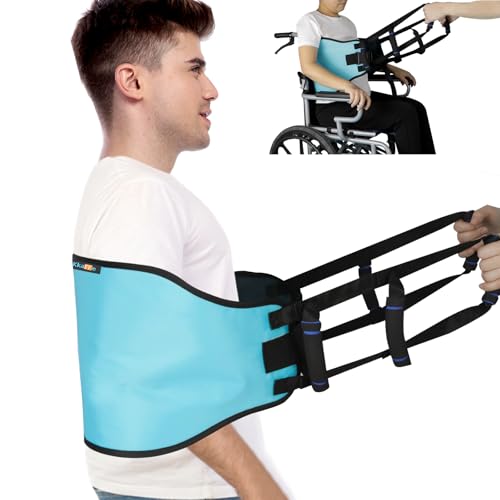 Transfer Sling,Transfer Belt for Elderly & disabled,Gait Belts for Seniors,Heavy Duty Patient Safety Belt,Mobility Standing&Lifting Aid for Disabled,Injured,Elderly,Safely Move from Bed and Wheelchair - color: Blue-d