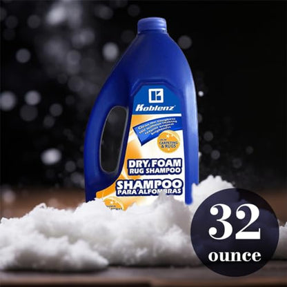 Koblenz 20-0529-6 Dry Foam Rug Shampoo, White, 32-Ounce