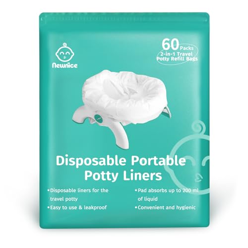 [60 Count] Newnice Disposable Potty Liners for OXO Tot 2-in-1 Go Potty - size: 2 Packs