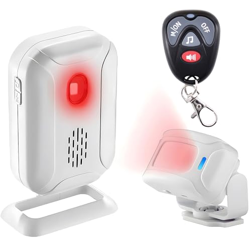 GreenCycle Door Sensor Chime, Motion Sensor Door Bells Chimes for Business - color: Motion Sensor Doorbell with Remote