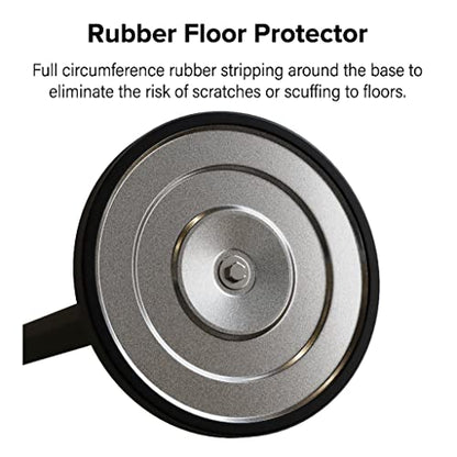 Montour Line MS630 Set of 2 Retractable Belt Barrier Stanchion, Sloped Base, Red Post (7.5 ft Black with"Please Wait HERE" White Letters Belt) - color: Black with "PLEASE WAIT HERE" White Letters, size: 7.5 ft