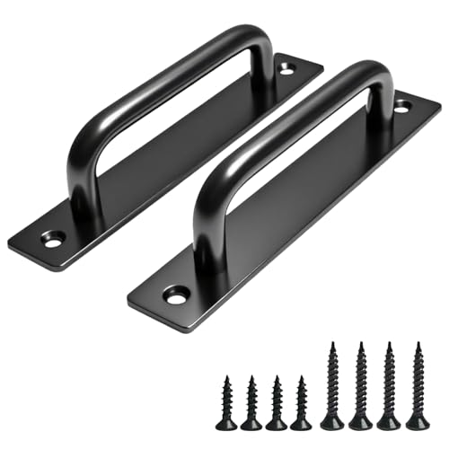 2PCS 5.8 Inch Barn Door Handle, Premium Aluminum Alloy Gate Handle - size: 5.8 Inches