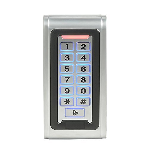 2 Doors PIR Exit Motion Sensor Access Control Metal Waterproof Keypad Reader Big Space Power Supply Box(can Put in Backup Battery) Strike Lock Digital Lock System - style: 2 Door Strike