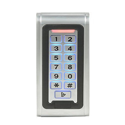 2 Doors PIR Exit Motion Sensor Access Control Metal Waterproof Keypad Reader Big Space Power Supply Box(can Put in Backup Battery) Strike Lock Digital Lock System - style: 2 Door Strike