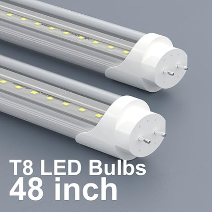 4FT T8 LED Tube Lights 25-Pack, 22W 3000LM 6000K Ballast Bypass - color: 6000k(cold White), size: 25 Count (Pack of 1)