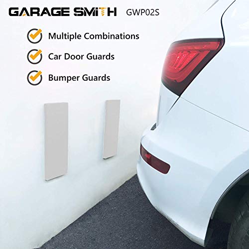 AMPULLA GWP02S Garage Wall Protector Car Door Protectors, Designed in Germany (2, White) - color: White