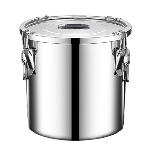 Stainless Steel Airtight Food Storage container with Lid for Pantry Kitchen - size: 12.68gal