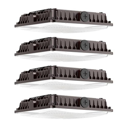 100W LED Canopy Lights: Selectable Wattage 100/80/60W 3CCT 4Pack - size: 100W-4Packs