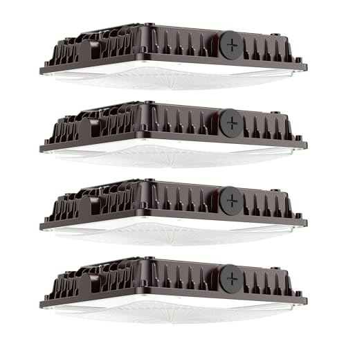 100W LED Canopy Lights: Selectable Wattage 100/80/60W 3CCT 4Pack - size: 100W-4Packs