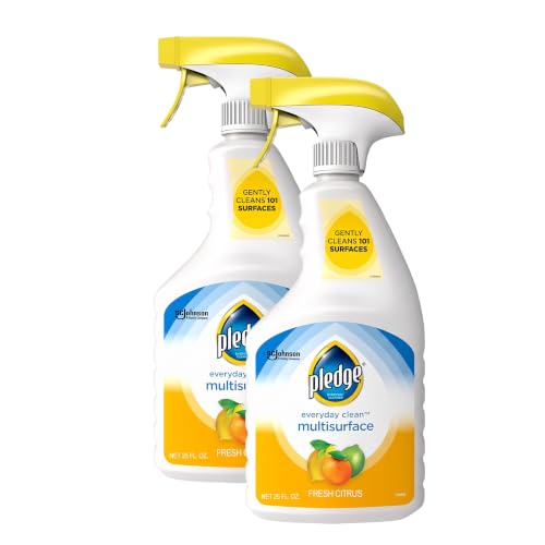 Pledge pH-Balanced Multisurface Cleaner Spray for Everyday Care,Fresh Citrus Scent,25oz,(Pack of 6) - size: 25 Fl Oz (Pack of 6)