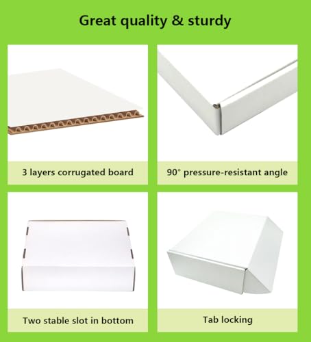 4x4x1 inches Shipping Boxes 25 Pack,TUKYLIL White Corrugated Cardboard Box,Mailer carton for Packaging Small Business,Gifts,Craft,Jewelry,daily supplies - size: 4x4x1 inches, style: 25 Pack~White