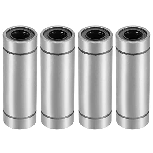 Linear Ball Bearings, LM8LUU 8mm Bore Longer Linear Motion Bushing Double Side Rubber Sealed Rod Liner Shaft Parts for CNC Machine 3D Printer 4 Pack - size: 8mm