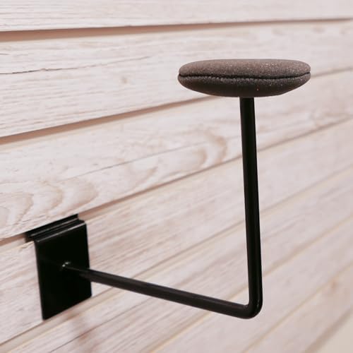 Slatwall Single Hat Display, Millinery Headwear Display Rack with Foam Pad, Black, 25 Pack - color: Black, size: 25 Pack