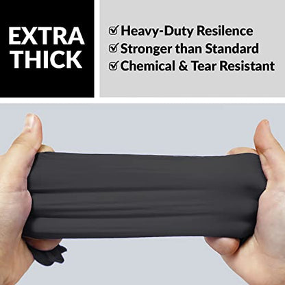 Klex Nitrile Exam Gloves - Medical Grade, Powder Free, Latex Rubber Free, Disposable, Food Safe - size: Medium