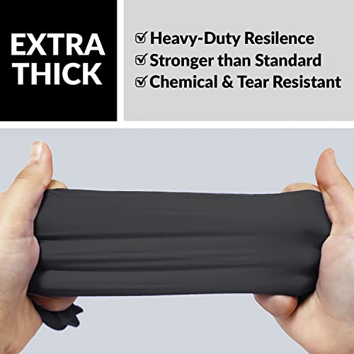 Klex Nitrile Exam Gloves - Medical Grade, Powder Free, Latex Rubber Free, Disposable, Food Safe - size: Large