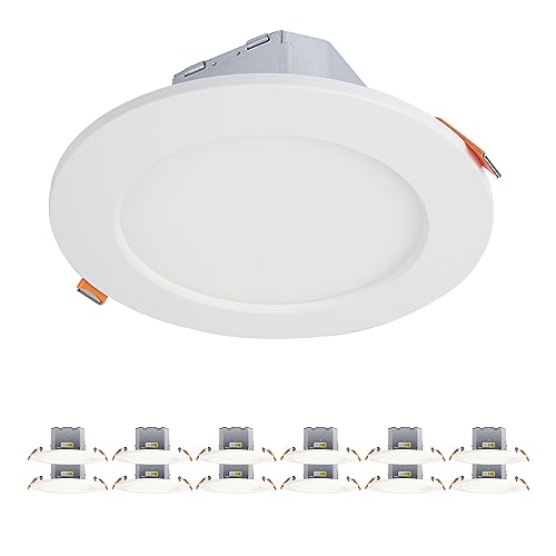 HALO 6" 900LM Canless LED Downlight 5CCT w/JBOX, Dimmable (12-Pack) - size: 6 inch 12PK