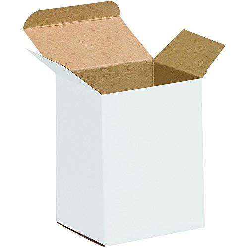 Aviditi RTS14W Reverse Tuck Folding Cartons, 2" x 1 1/4" x 3", White (Pack of 1000)