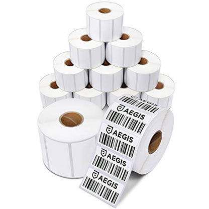 2" X 1” Direct Thermal Printer Labels (15600 Count, 12 Rolls) - size: 2" X 1"