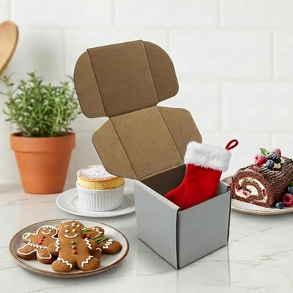 10x10x3 Inch White Shipping Boxes 25 Pack,Craft Gift Boxes,Bulk of Mailers - size: 10''x10''x3''