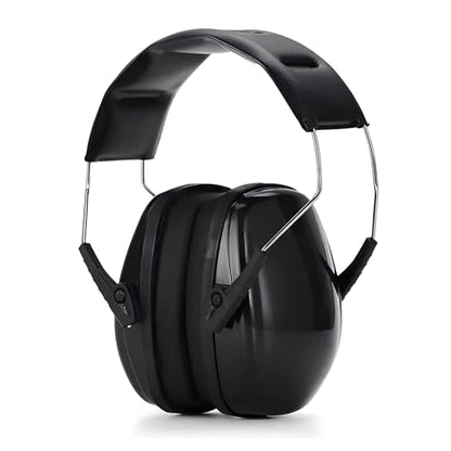 Hearing Protection Ear Muffs for Noise Reduction - color: Black