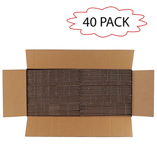 Calenzana 8x8x4 Shipping Boxes Set of 40, White Corrugated Cardboard Box for Mailing Packing Gifts Small Business - size: 8x8x4, style: 40 Pack