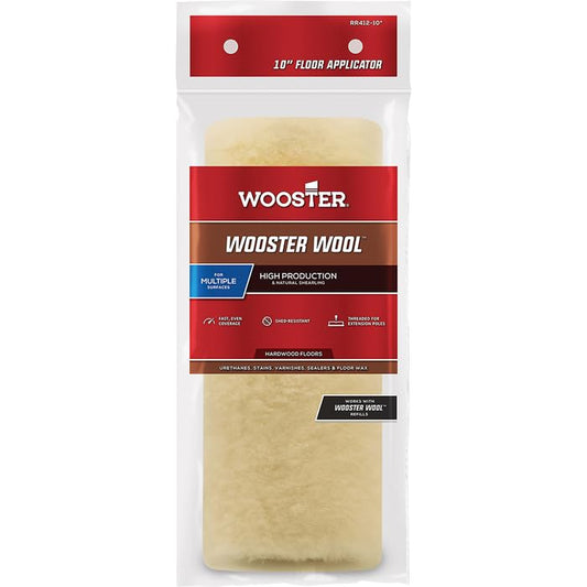 6-Pack of 10” Wooster RR412 Wooster Shearling Floor Applicator