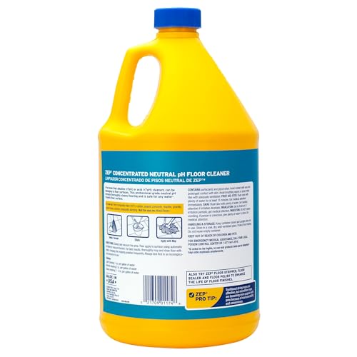 Zep Neutral PH Industrial Floor Cleaner - 1 Gallon - ZUNEUT128 - Concentrated Pro Trusted All-Purpose Floor Cleaner