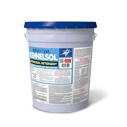 ATP KennelSol Disinfectant & Cleaner for Kennels, 5 Gallons, 1 ct - size: 640 Fl Oz (Pack of 1)
