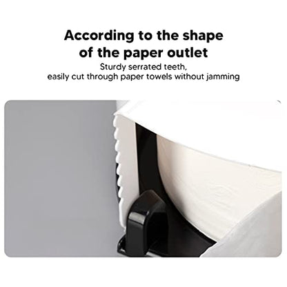 Wall Mount Toilet Paper Holder, 9 inch Commercial Jumbo Toilet Paper Roll Holder for Bathroom Office Restaurant (White) - color: White