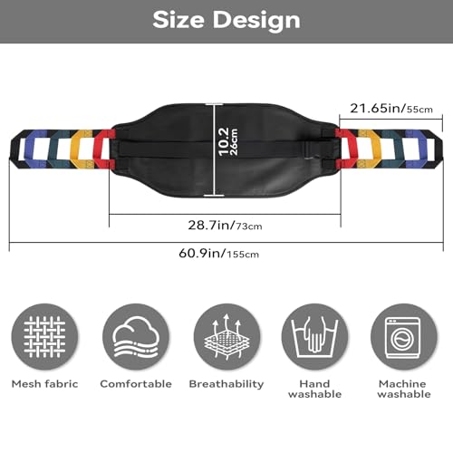 Transfer Sling,Transfer Belt for Elderly & disabled,Gait Belts for Seniors,Heavy Duty Patient Safety Belt,Mobility Standing&Lifting Aid for Disabled,Injured,Elderly,Safely Move from Bed and Wheelchair - color: Black-c