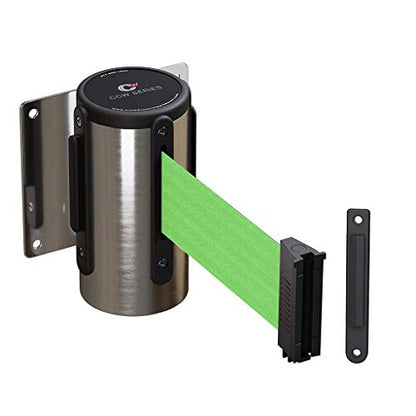 CCW 11 Ft Retractable Belt Barrier - color: Light Green