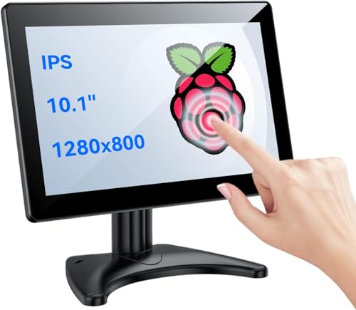Eyoyo 10.1" Small Touchscreen Monitor, Metal IPS Display, 1280×800 HD - size: 10.1-inch